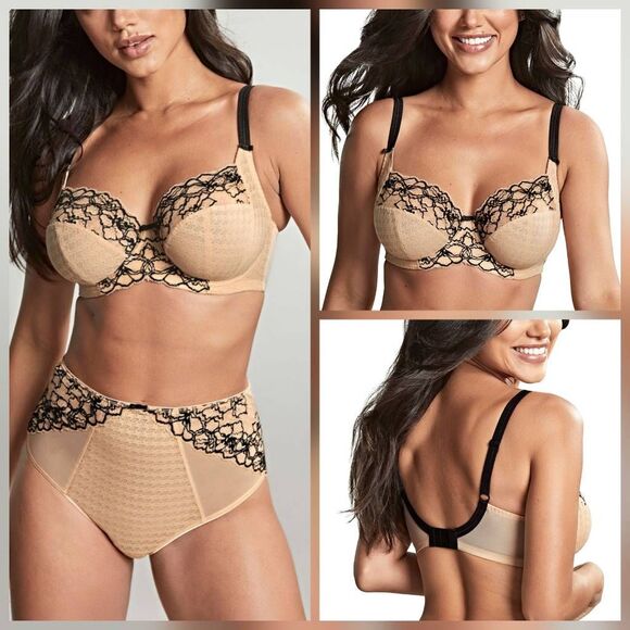 Panache Envy Side Support Lace Balconette Bra Sz. 38H - Picture 1 of 8